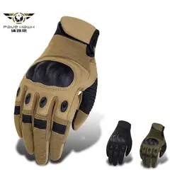 Для мужчин сенсорный экран военные тактические перчатки армейский боевой жесткий перчатки без пальцев черного цвета перчатки