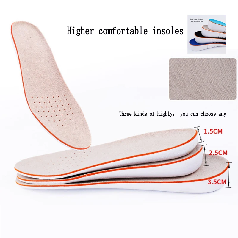 Height happens insoles for men and women 1.5 cm / 2.5 cm / 3.5 cm up