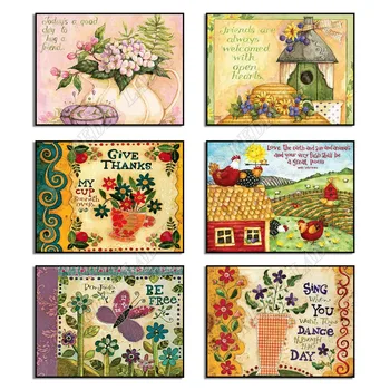 

DIY Diamond Painting Cross Stitch Flowers Full Square / Round Drill Mosaic Pattern Crystal Diamond Embroidery Wall Art Crafts