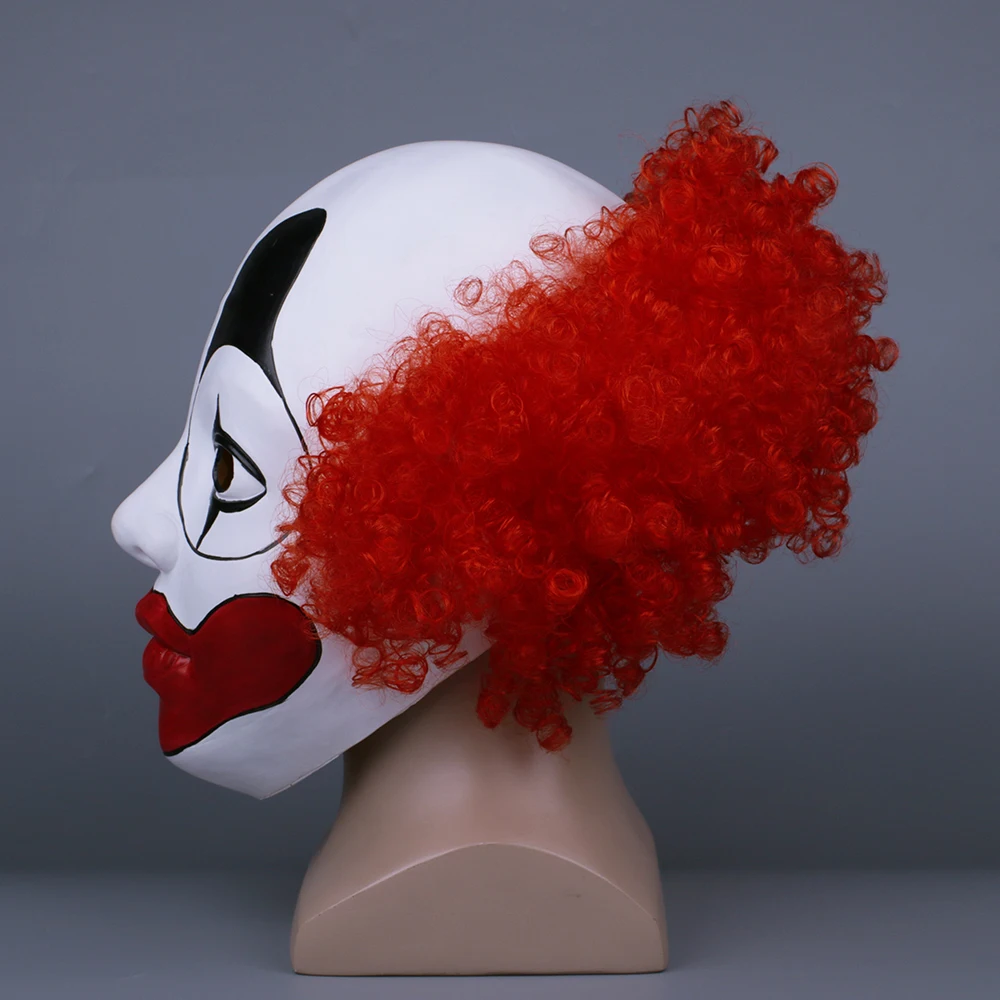 Halloween Clown Mask Cosplay ANIMAL WORLD YiFeng Lee Funny Joker with Hat Masks Helmet Party Props  (6)