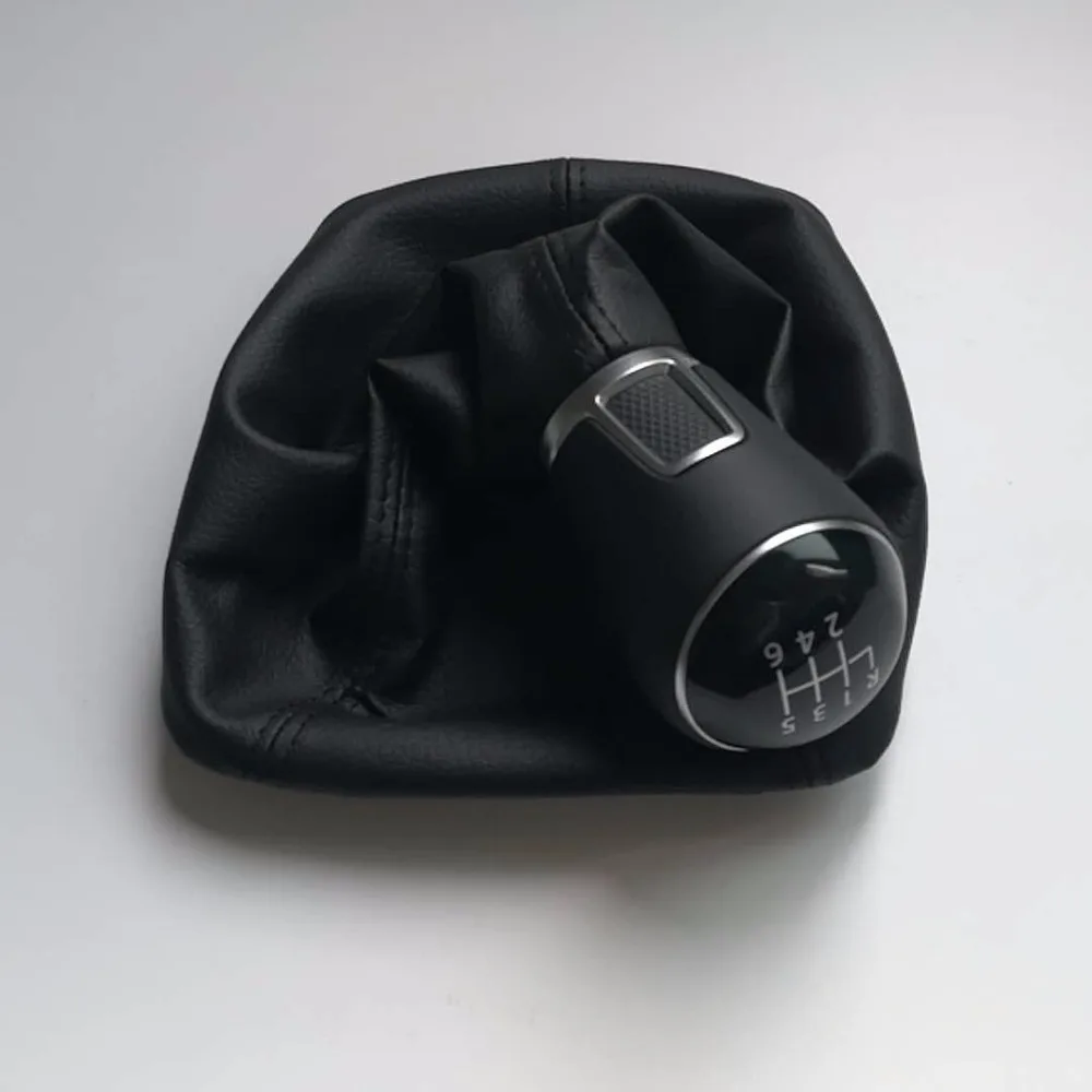 ELISHASTAR Original 6 Speed Genuine Leather Gear Shift Knob For 2009