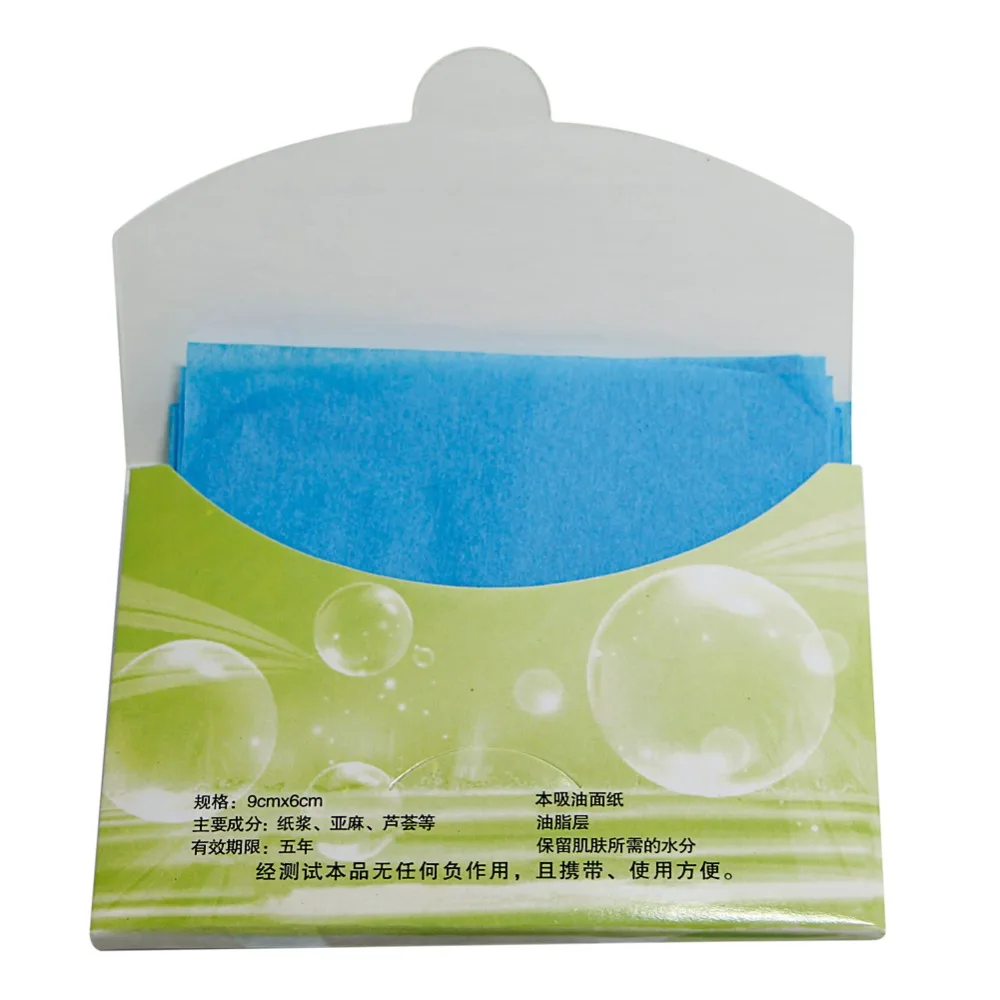 2017 AC OZ 100 Sheets Make Up Oil Absorbing Blotting Facial Face Clean Paper AUG16 20 4