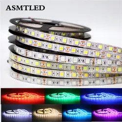 1 м 2 м 3 м 4 м 5 м SMD 5050 белый/теплый белый/RGB Гибкие Светодиодные ленты свет 12 В 60leds/M не Водонепроницаемый/Водонепроницаемый LED лампы Строка