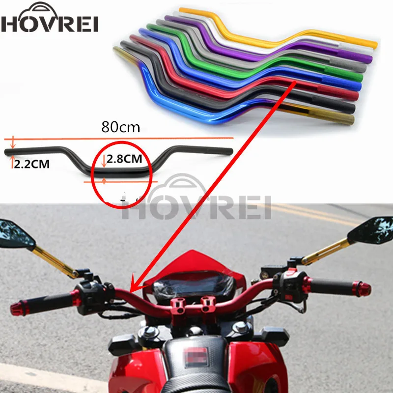 Universal Motorcycle 1 1/8" 28mm Handlebars Fat Drag Bar Handle Wheel