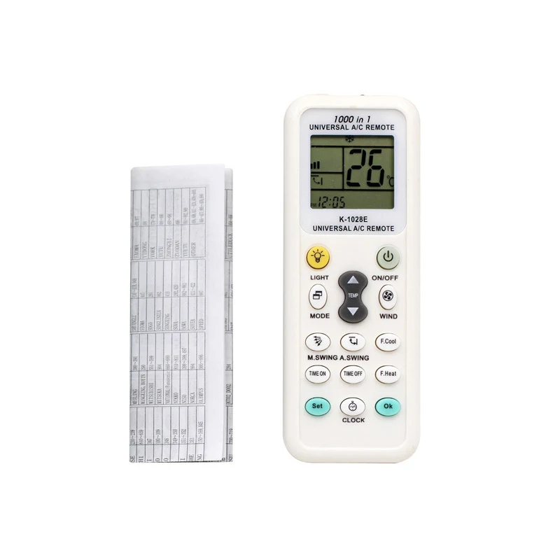 

Newest High Quality Universal Air Conditioner Remote Control Controller for Air Conditioner 1028E Universal LCD A/C Multi
