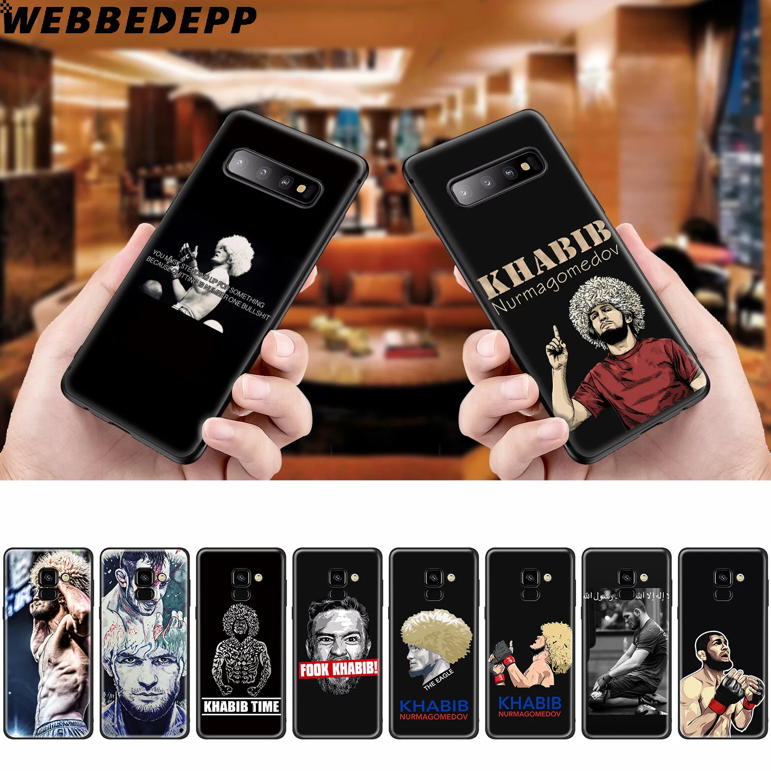 

WEBBEDEPP Khabib Nurmagomedov Silicone Case for Samsung Galaxy A3 A5 A6 A7 A8 A9 A10 A20 A30 A40 A50 A70 M10 M20 M30