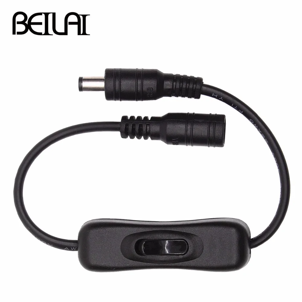 BEILAI DC5 24V DC Мужской и женский переключатель разъема встроенный 304 ВКЛ. Для SMD 5050 5630