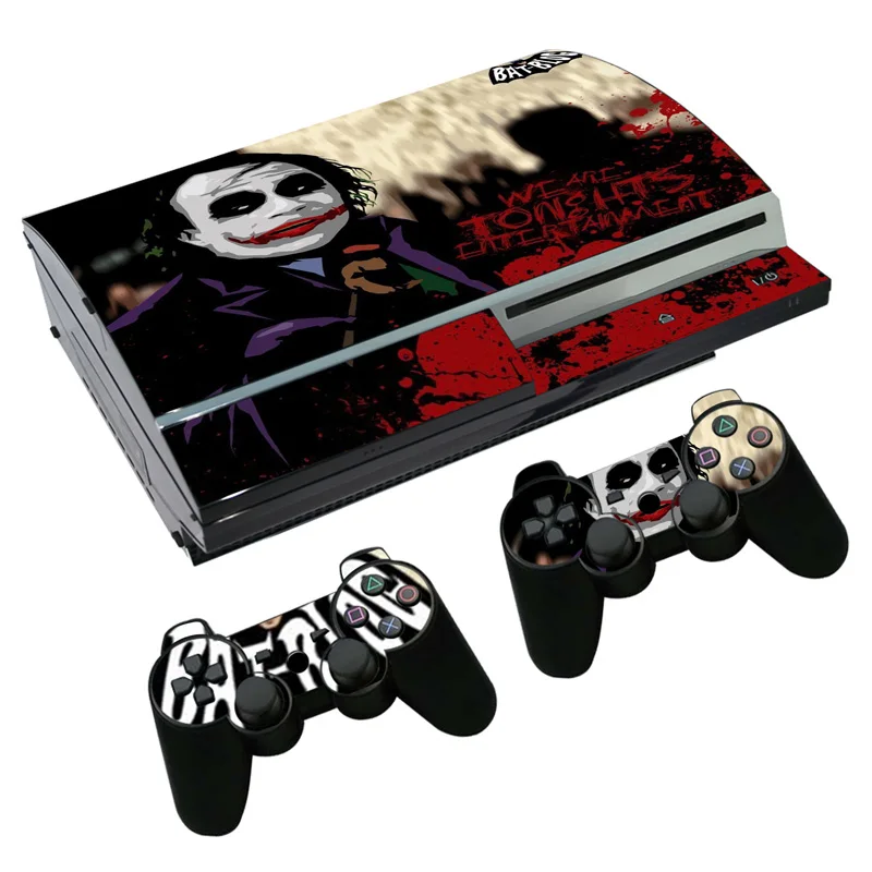 Наклейка с изображением Джокера и Бэтмена для PS3 Fat playstation 3 консоль и контроллеры для PS3 Fat Skins виниловая пленка