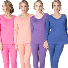 Осень и зима новое женское нижнее белье хлопок v-образный вырез подштанники segunda pele termica feminina размера плюс XL-6XL