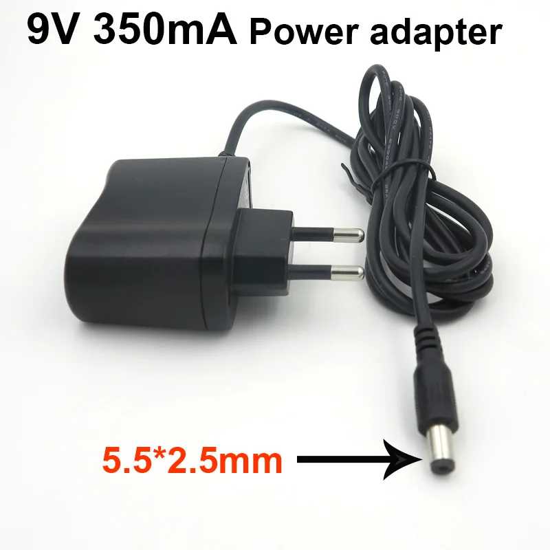 Free Shipping 1PCS 9V 350mA Power Adapter US/EU/UK/AU Universal Charger