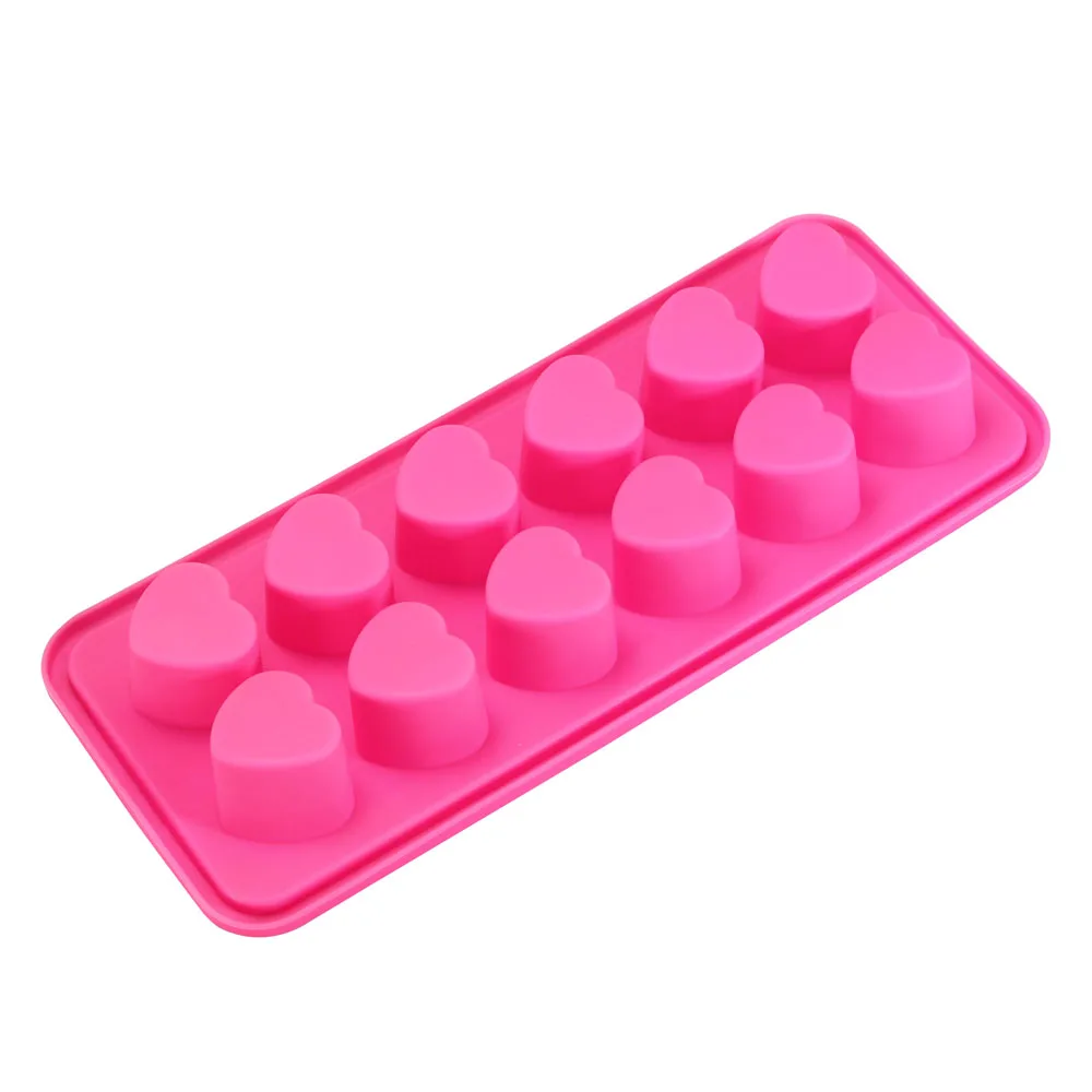 T0915P0222A Silicone Mold 3D 12 Cavity Love Heart Shape detail 03