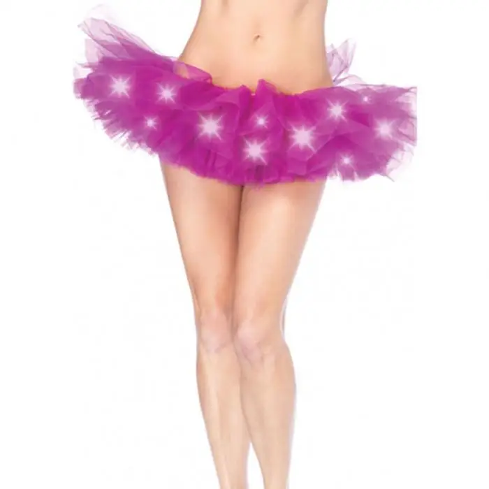 Модная мини-юбка, светодиодный, одноцветная, неоновый светильник, юбка-пачка, нарядная, для сцены, танцев, Хэллоуина, костюм, Клубная одежда, юбки для взрослых, TH36