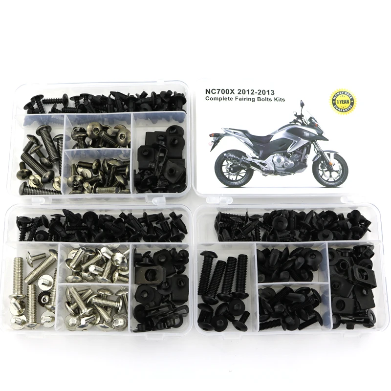 

For Honda NC700X 2012 2013 Complete Full Fairing Bolts Kit Nut Motorcycle Covering Screws Bolts Steel