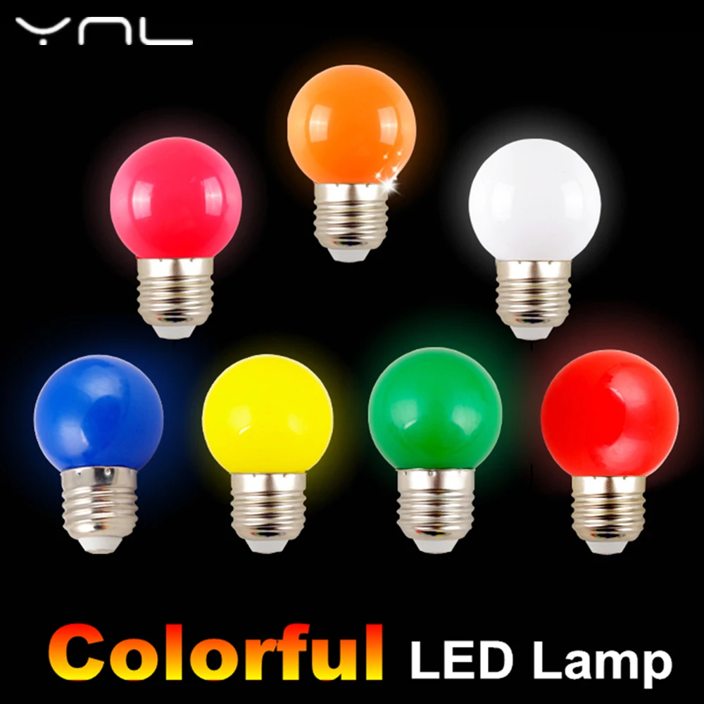 Светодиодная лампа 20 шт. цветная E27 G45 220 В SMD 2835|bombilla e27|e27 g45lampada led |