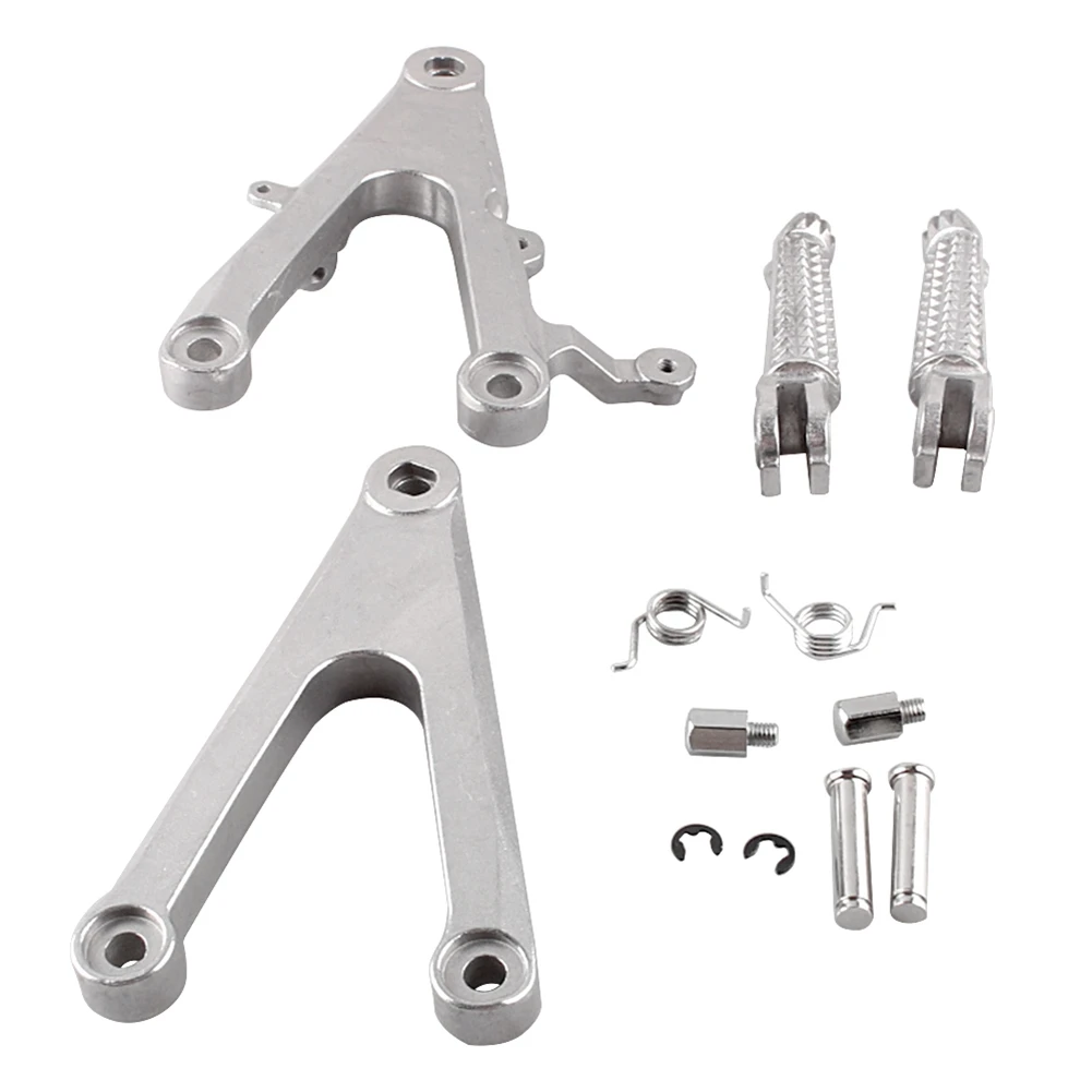 

Aluminum Alloy Front Driver Foot Pegs Footrest Brackets for Yamaha YZF R1 2002 2003, Motorcycle Spare Parts Accessory