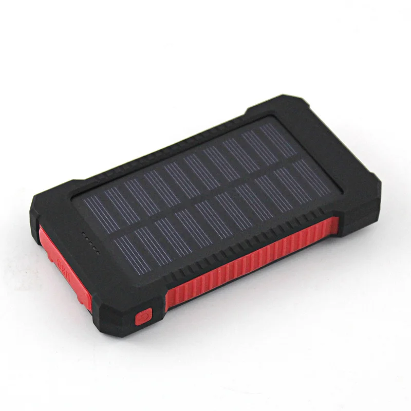 bilder für Echt 10000 mAh Energienbank Wasserdicht Schock fallschutz Dual USB Reise Solar-ladegerät PowerBank Für Android smartphone bilder für Echt 10000 mAh Energienbank Wasserdicht Schock fallschutz Dual USB Reise Solar-ladegerät PowerBank Für Android smartphone