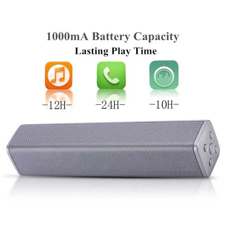 Новинка 2017 года металлическая сетка bluetooth mini звук бар с Handsfree Mic большой бас HiFi Sound