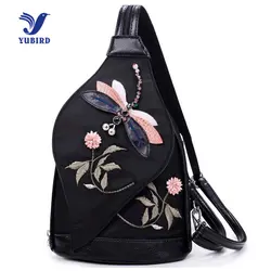 Yubird модные 3D вышивка Для женщин кожа Поясные сумки печати Back pack Оксфорд груди мешок небольшой Для женщин сумка поясная