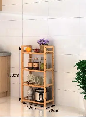 Спальня полка гостиная пол кухня хранение Nanzhu ванная комната принимаем простой Многоэтажный балкон из цельного дерева - Цвет: 9