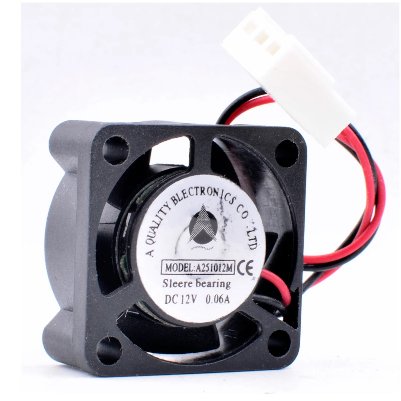 

Brand new original A251012M 2.5cm 2510 25x25x10mm 25mm fan DC12V 0.06A