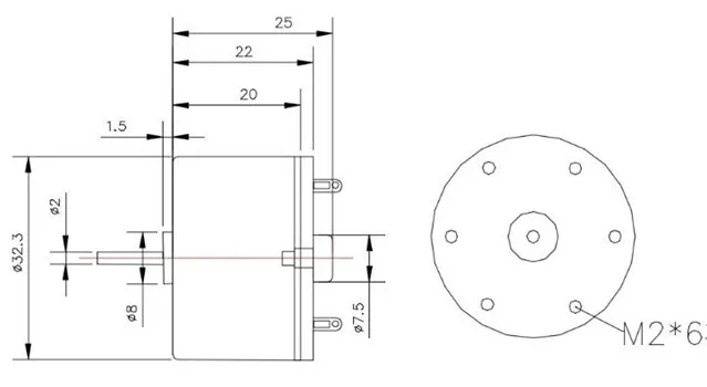 RF-520TB DC 6 V 5000 RPM части лифта