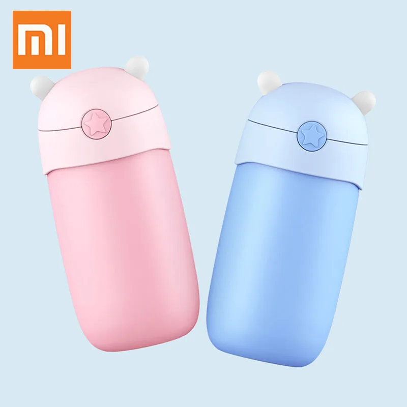 Xiaomi Kids бутылка для воды BPA Free Tritan термос соломы вакуумная колба милый детский