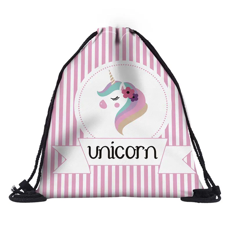 2019 Fashion Drawstring Bag String Sack bag Beach Boys Travel Storage Package Teenagers backpack sacos mujer