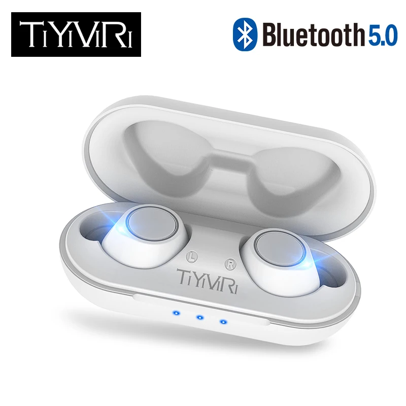 

TiYiViRi TWS Bluetooth 5.0 Wireless Earphone In Ear Mini Earbuds HiFi Stereo Sport Earphone IP5 Waterproof Headset Headfree call