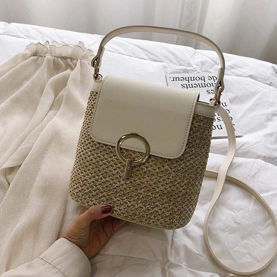 Straw Bucket Bag (7)