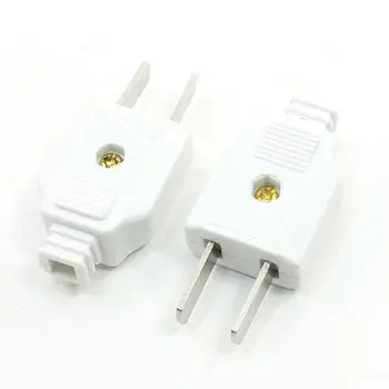 

Rotatable AU/US 2 Flat Pin Power Male Plug Connector AC 250V 10 Amp