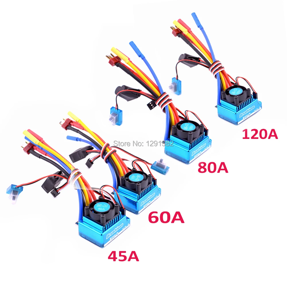 Новый Бесщеточный Регулятор Скорости 45A 60A 80A 120A ESC без датчика пыленепроницаемый