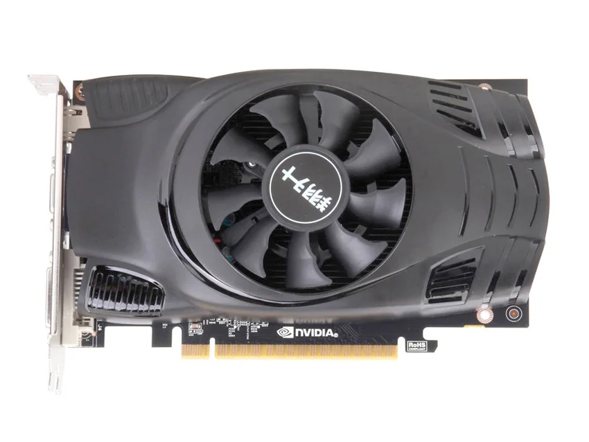  Used original ASL GTX750TI 2G DDR5  128bit desktop game video card HDMI / DVI / VGA 6pin 