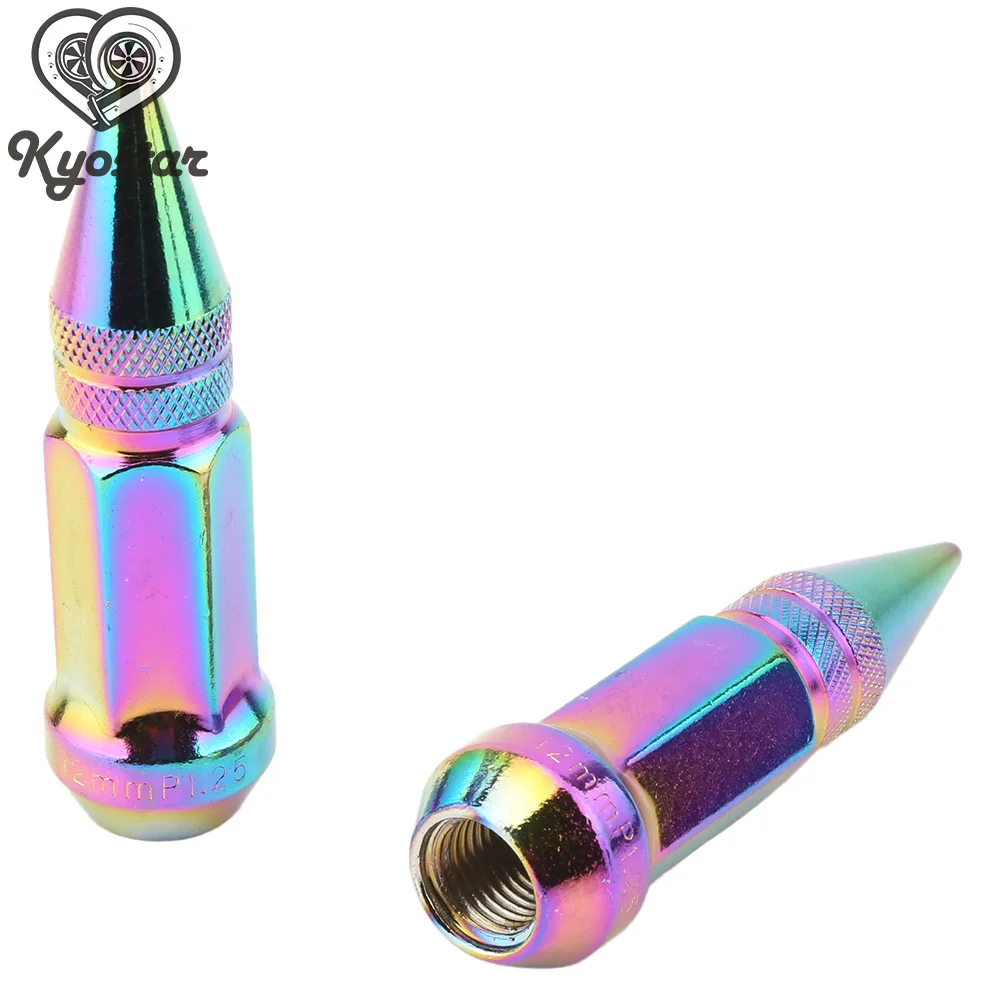 Steel lug nuts spikes Auto wheel parts spike steel lug nuts 20 pieces