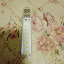 8LEDs 5V Bulb Cold White Lamp 1pcs Mini USB LED Night Light for Reading Gadget Notebook Power Bank Computer Laptop