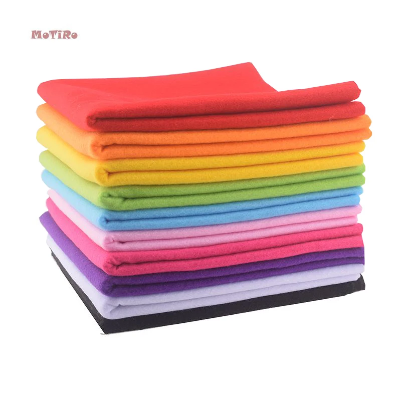 

MoTiRo,Soft Felt Fabric,1.5mm Thickness Nonwoven Polyester Felt Bundle of Home Decoration Pattern of Sewing&Dolls&Crafts,45x90cm