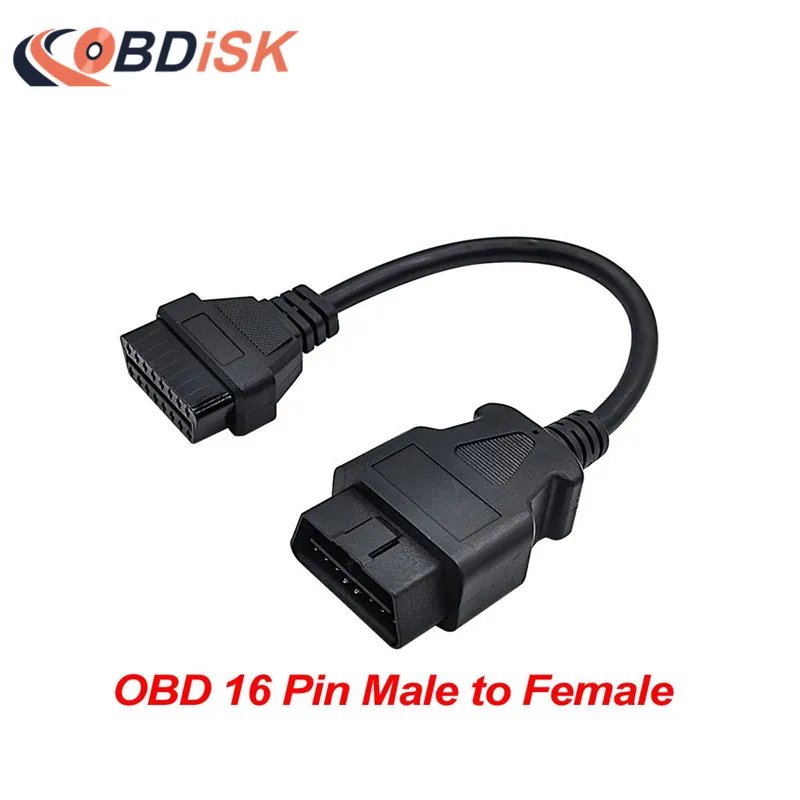 

Promotion OBD II 16Pin Male To 16Pin Female Cable OBD 2 Extension OBD2 16 pin Adapter Connector