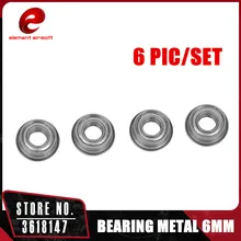 Элемент Airsoft подшипник из металла 6 мм подходит для 6 мм AEG Коробка передач 6 рис/комплект IN0201