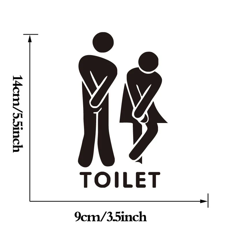 Toilet Sign Door Stickers Decal Vinyl Wall Stickers For Bathroom Hotel Waterproof Self Adhesive Wallpaper Home Decor Accessories Toilet Sign Door Stickers Decal Vinyl Wall Stickers For Bathroom Hotel Waterproof Self Adhesive Wallpaper Home Decor Accessories