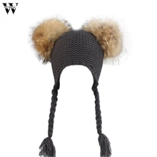 Womail Лидер продаж высокое качество Детские шапочки шапки для девочек и мальчиков с натуральным искусственным фу шляпа Горячая Nov1