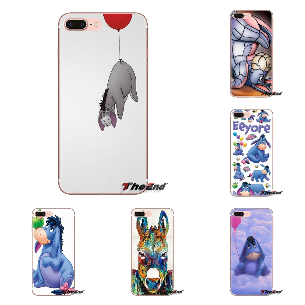Мягкие прозрачные чехлы для Xiaomi Redmi 4A S2 Note 3 3S 4 4X 5 Plus 6 7 6A Pro Pocophone F1 cartoon donkey art Eeyore |