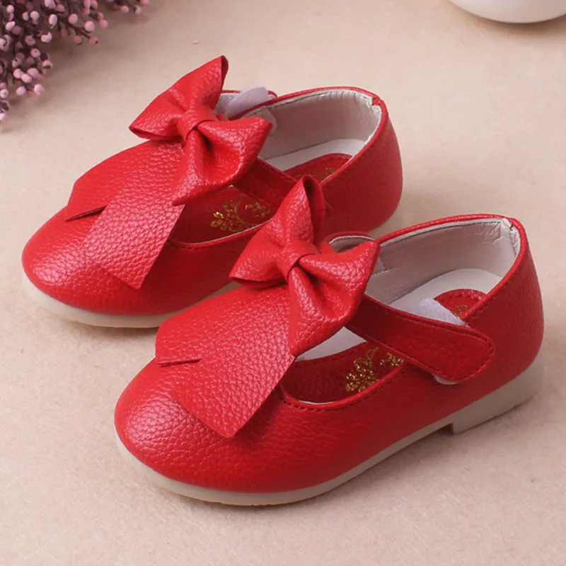 New Summer Autumn Red/Pink Children Shoes Low Heel Kids Girls Wedding