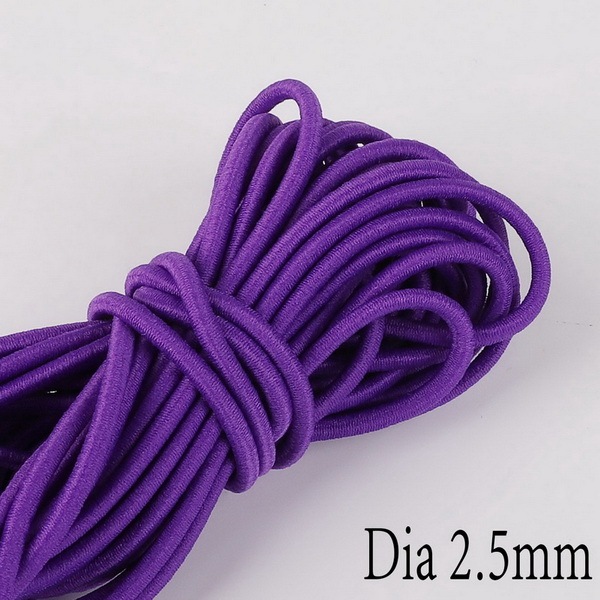 Colorful High-Elastic Cords Round Elastic Band Round Elastic Rope Rubber Band Elastic Line DIY Sewing Accessories