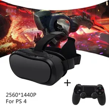 VR 3D Headset for PS 4 Xbox 360 PC 2560*1440 RK3288 Virtual Reality Goggles All In One VR With Wired Controllers for PS 4 PC DHL
