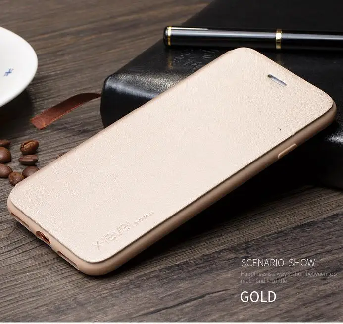 Роскошный кожаный чехол-книжка для Apple iPhone XS Max XR X чехол 6 6s 7 8 Plus TPU чехол-книжка для iPhone 8 7 6s 6 Plus 8 Plus флип-чехол - Color: gold