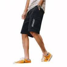 VOGUELEO рабочие шорты мужские Tide брендовые Свободные повседневные спортивные пять брюки летние бриджи Повседневные Удобные брюки из чистого хлопка