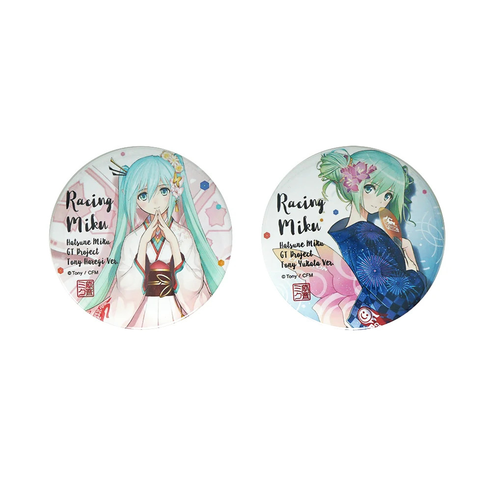 

Hatsune Miku Anime Badge VOCALOID Racing Miku Cute Kimono Kawaii Metal Badge