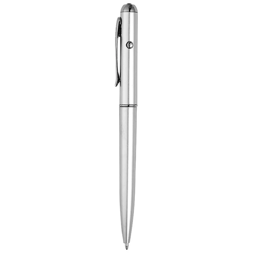 

Office School Supplies Twisted Silver Invisible Light Pen Uv Ultraviolet Security Light Pen Card Set Magic Light Pen