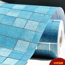 Мозаичная Наклейка на стену для ванной, водонепроницаемые наклейки на стену, самоклеющиеся обои для кухни, обои для домашнего декора