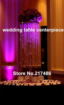 

Crystal decorative table stand centerpiece with bead for home & party event decoration