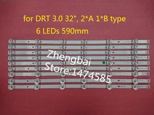 100%New 3 PCS(2*A 1*B) LED backlight strip for LGIT A B LG innotek DRT 3.0 32″A B WOREE TV 32MB25V 6916l-1974A 1975A 2223A
